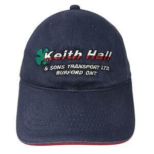 Keith Hall & Sons Transport LTD. 40 Years Strapback Baseball Cap Blue OS AJM
